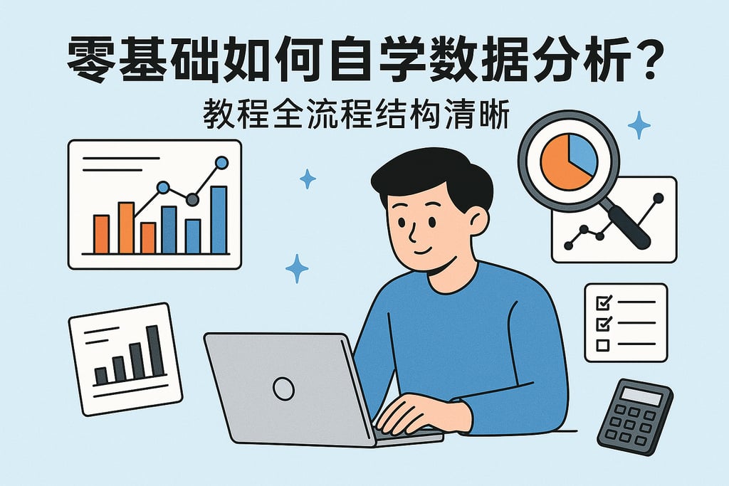 零基础如何自学数据分析？教程全流程结构清晰