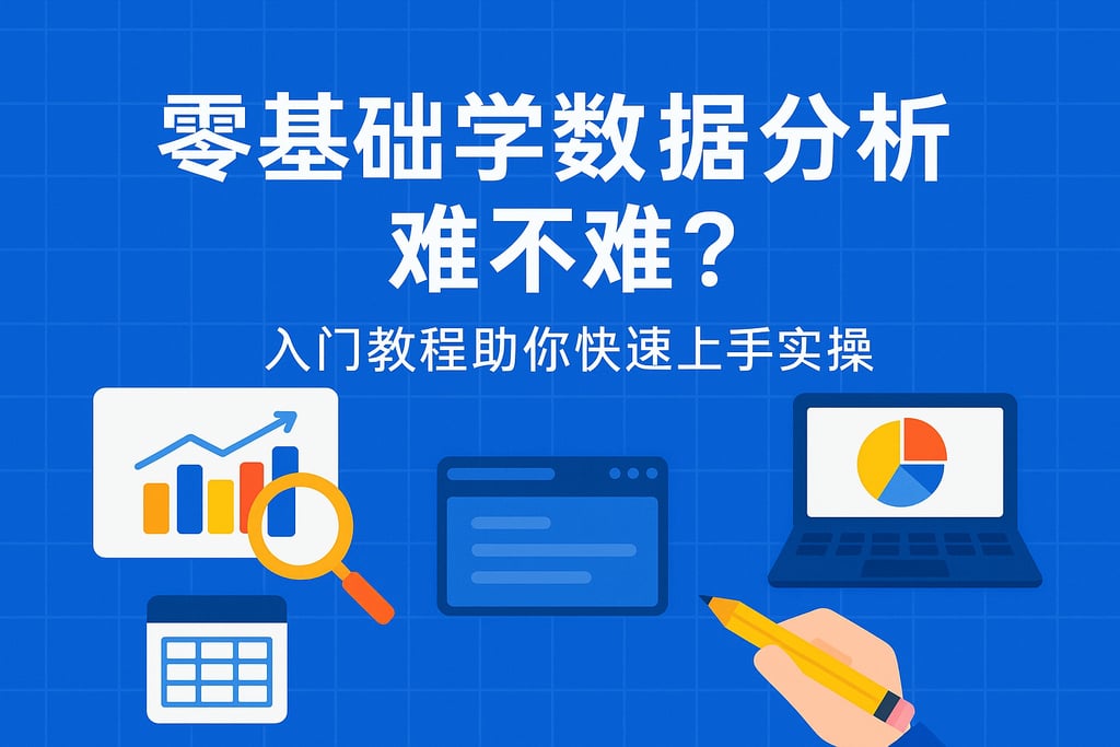 零基础学数据分析难不难？入门教程助你快速上手实操