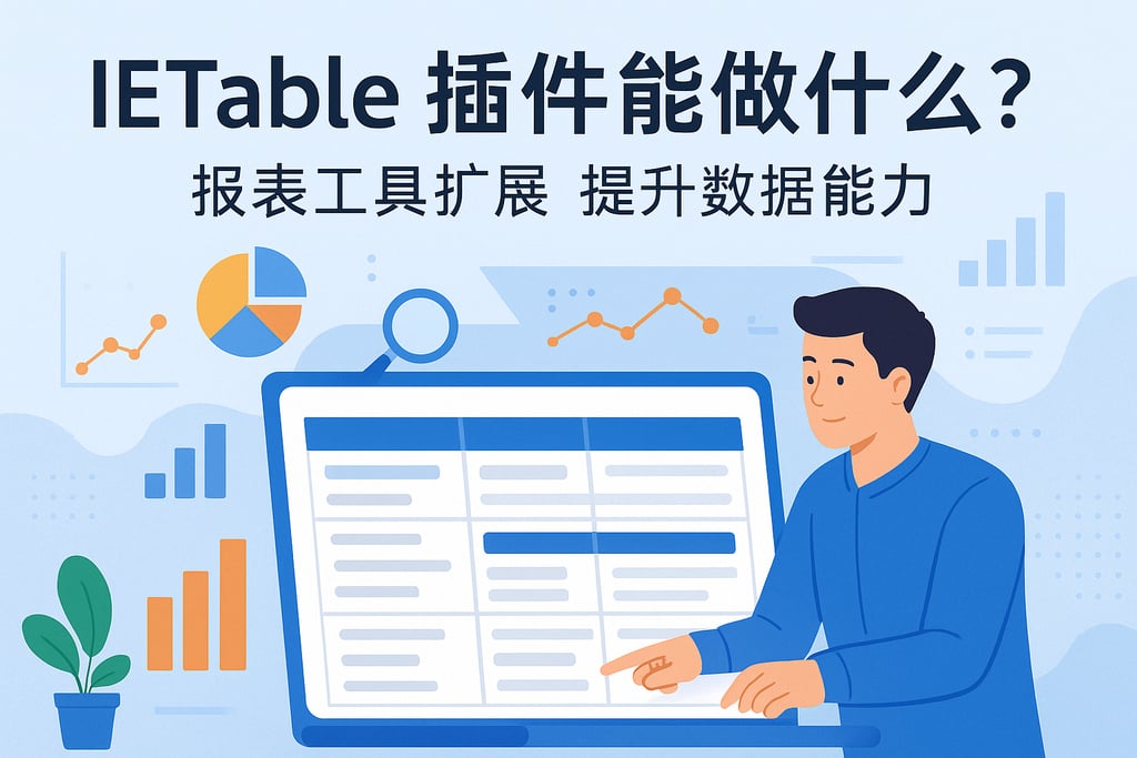 IETable插件能做什么？报表工具扩展提升数据能力