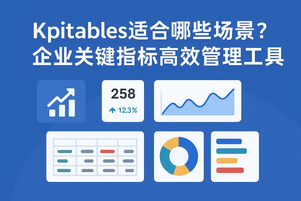 Kpitables适合哪些场景？企业关键指标高效管理工具
