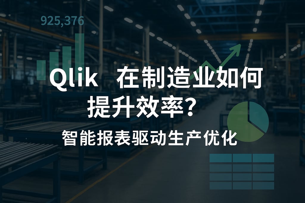 Qlik在制造业如何提升效率？智能报表驱动生产优化