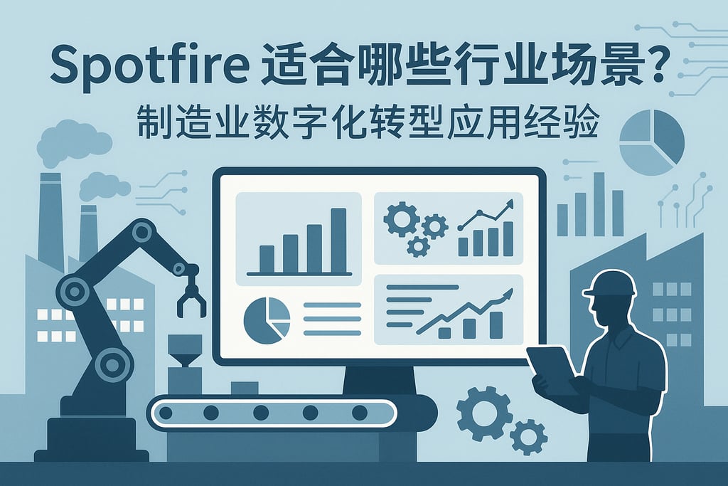 Spotfire适合哪些行业场景？制造业数字化转型应用经验