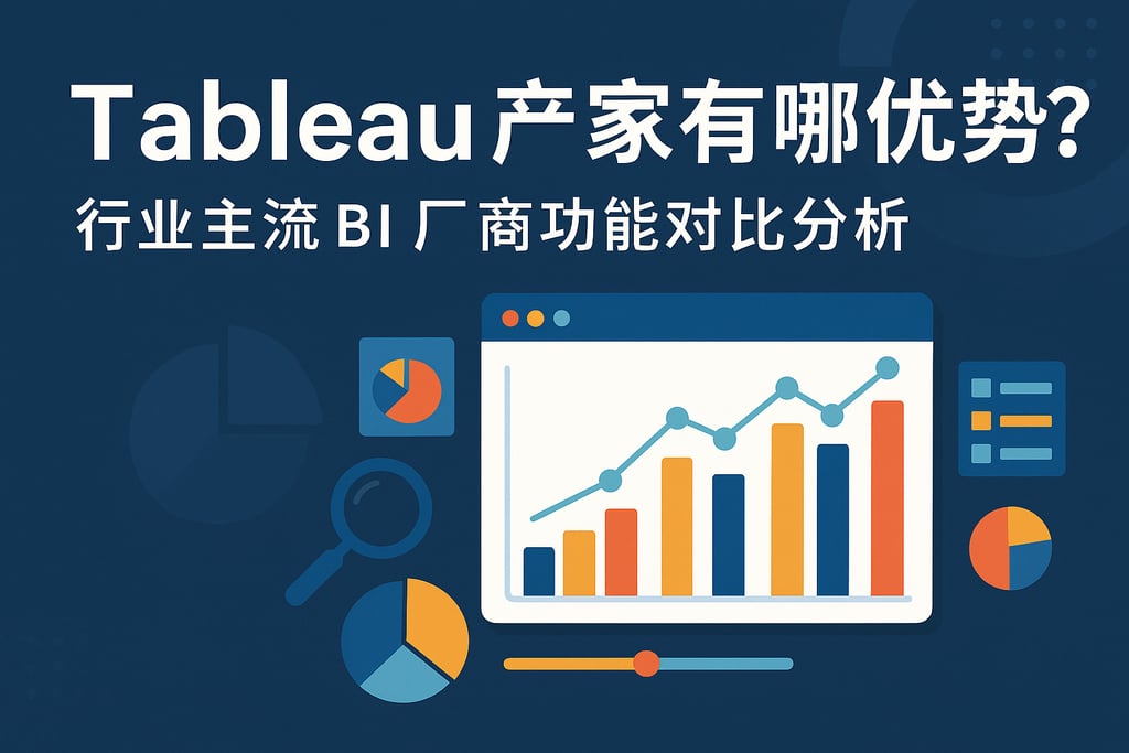 Tableau产家有哪些优势？行业主流BI厂商功能对比分析