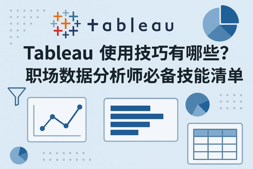 Tableau使用技巧有哪些？职场数据分析师必备技能清单