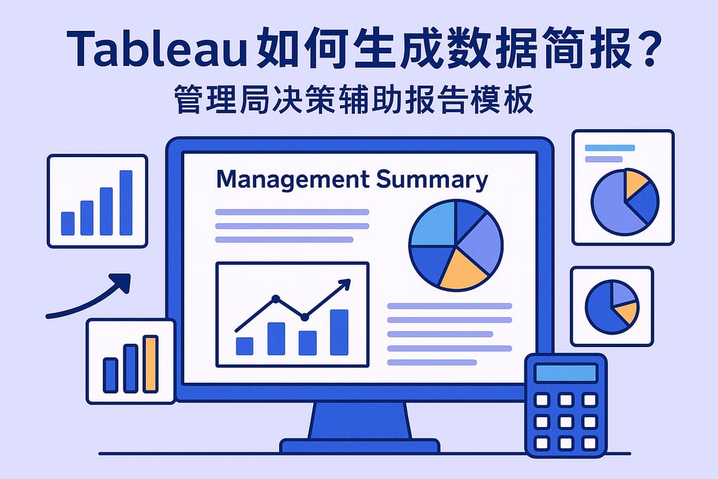 Tableau如何生成数据简报？管理层决策辅助报告模板