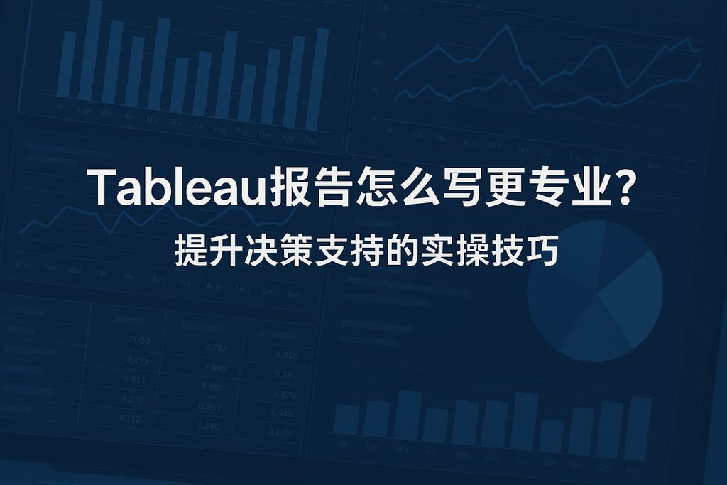Tableau报告怎么写更专业？提升决策支持的实操技巧