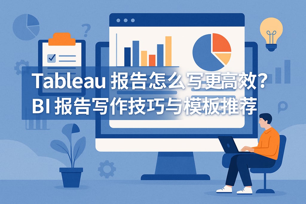 Tableau报告怎么写更高效？BI报告写作技巧与模板推荐
