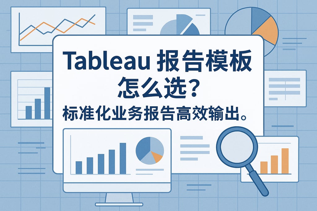 Tableau报告模板怎么选？标准化业务报告高效输出。