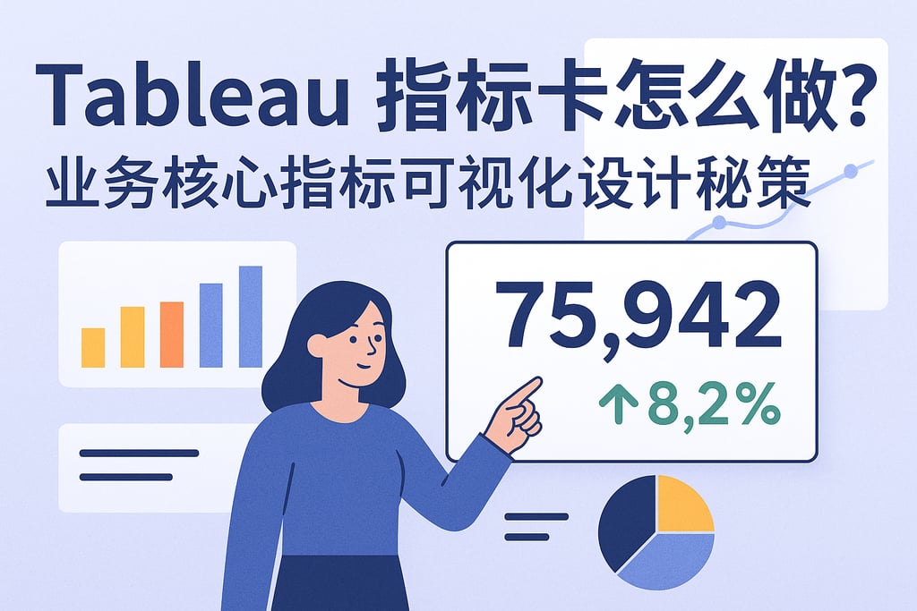 Tableau指标卡怎么做？业务核心指标可视化设计秘籍