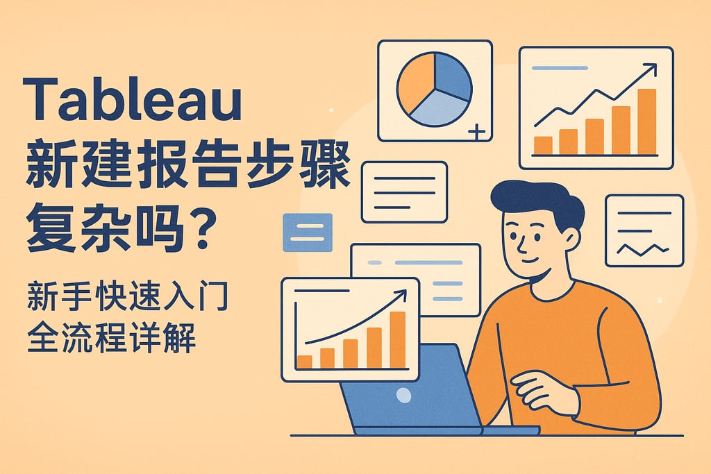 Tableau新建报告步骤复杂吗？新手快速入门全流程详解