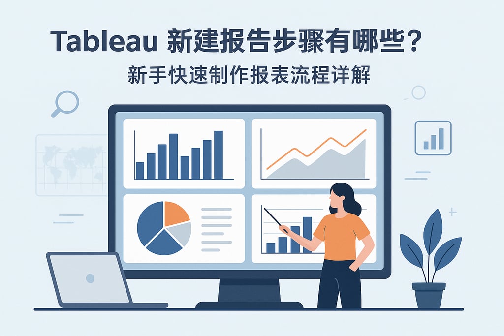 Tableau新建报告步骤有哪些？新手快速制作报表流程详解