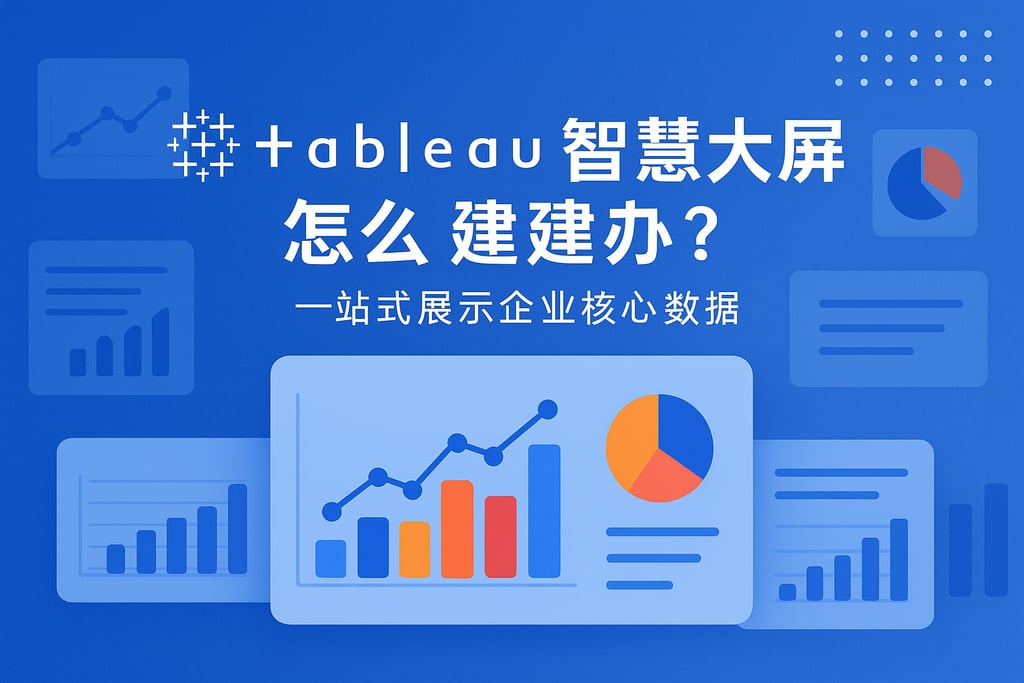 Tableau智慧大屏怎么构建？一站式展示企业核心数据。