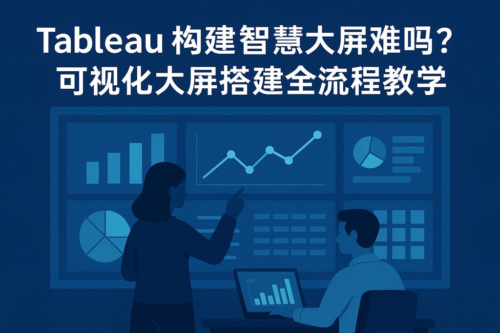 Tableau构建智慧大屏难吗？可视化大屏搭建全流程教学