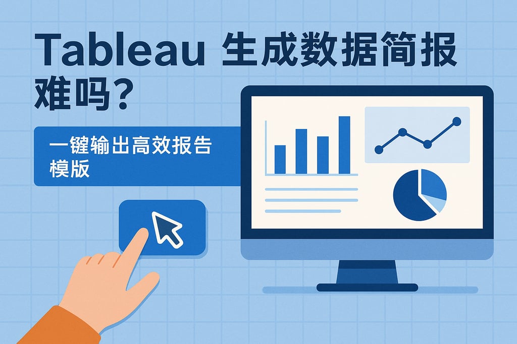 Tableau生成数据简报难吗？一键输出高效报告模板。
