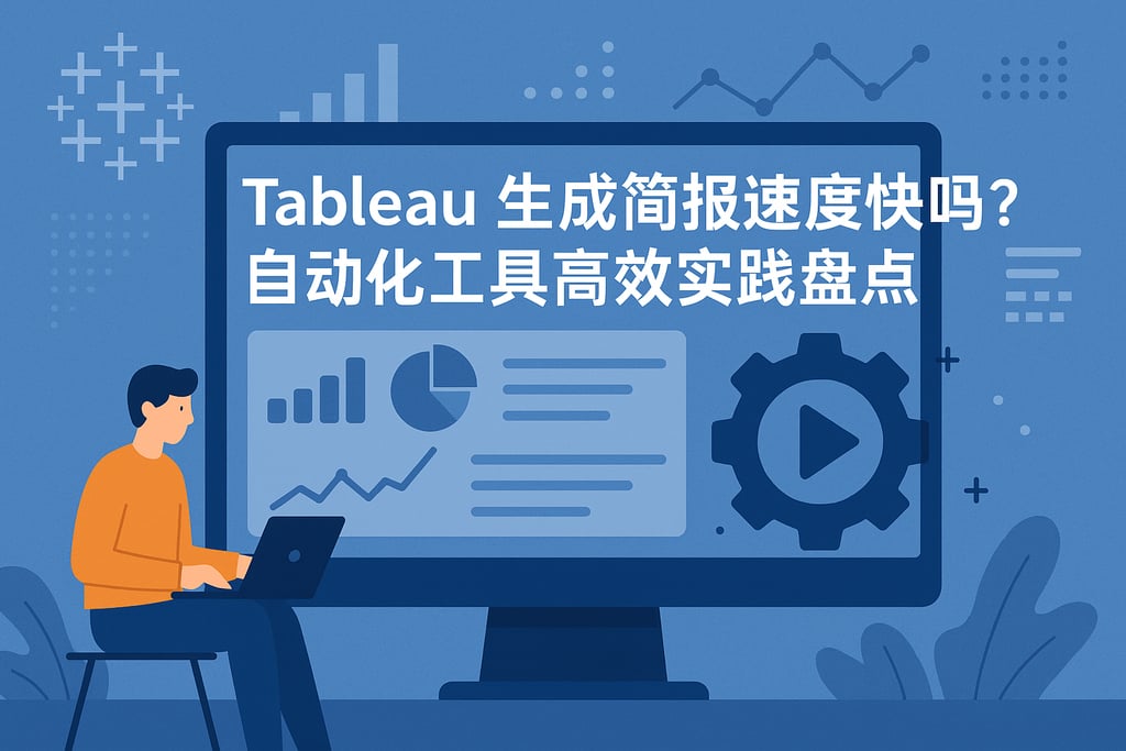 Tableau生成简报速度快吗？自动化工具高效实践盘点