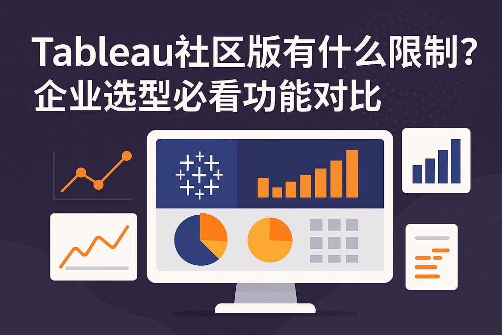Tableau社区版有什么限制？企业选型必看功能对比