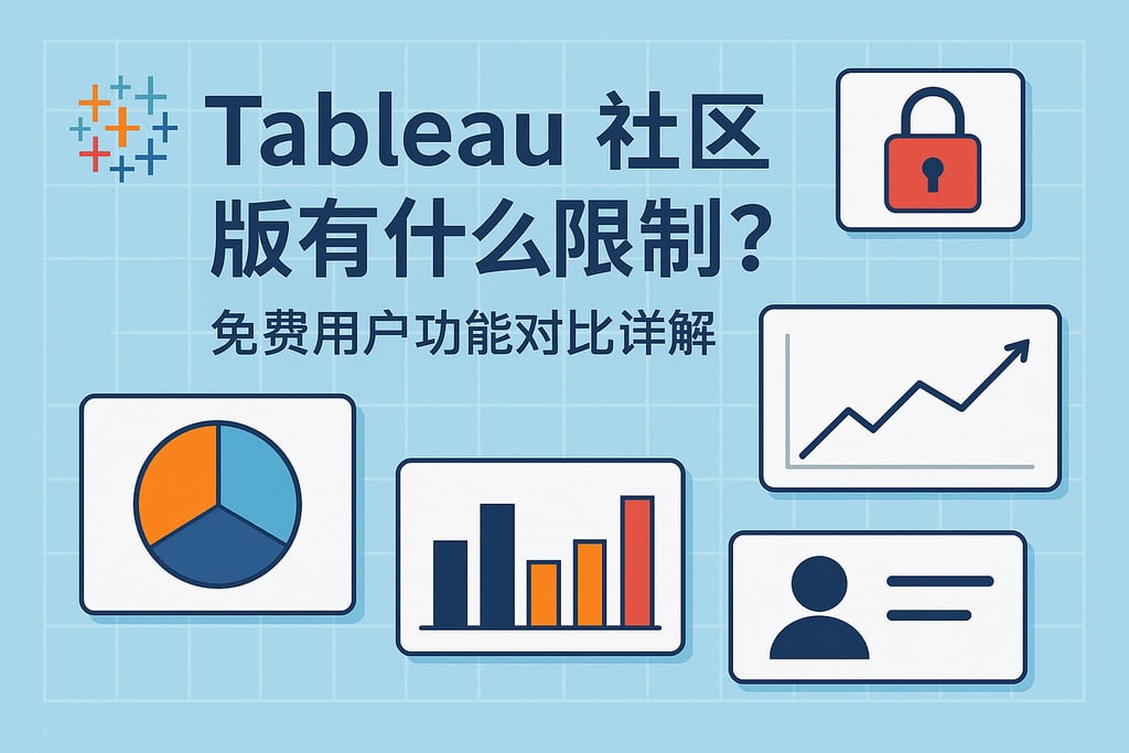 Tableau社区版有什么限制？免费用户功能对比详解