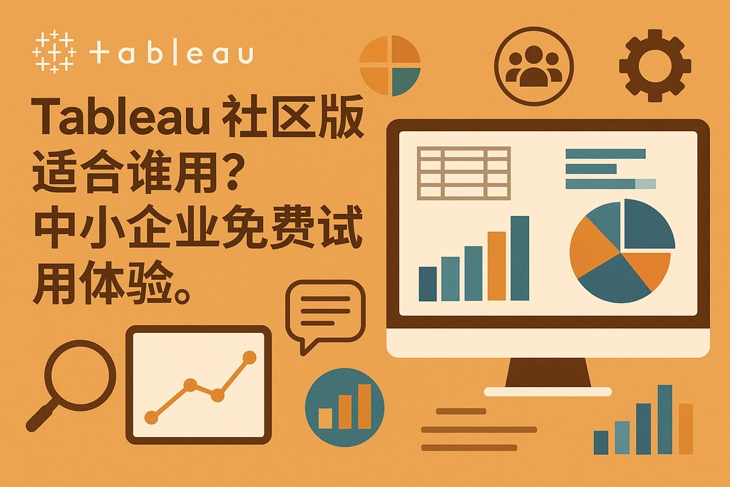 Tableau社区版适合谁用？中小企业免费试用体验。