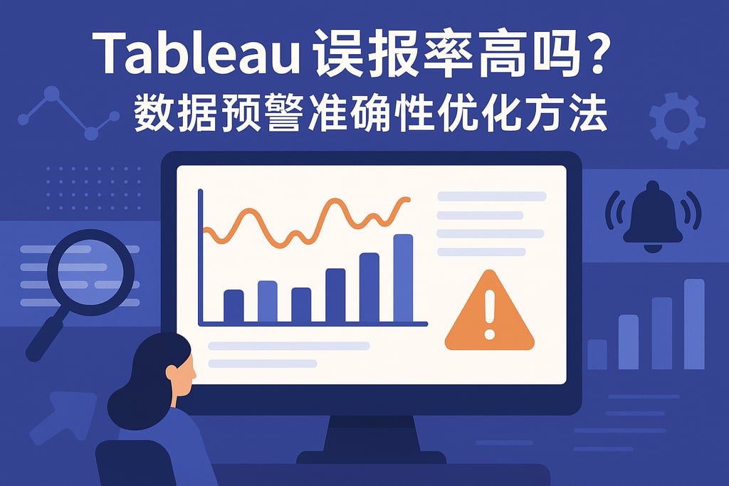 Tableau误报率高吗？数据预警准确性优化方法。