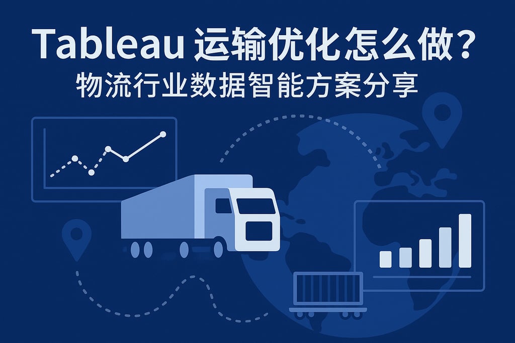 Tableau运输优化怎么做？物流行业数据智能方案分享