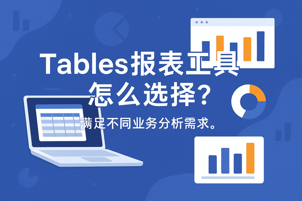 Tables报表工具怎么选择？满足不同业务分析需求。
