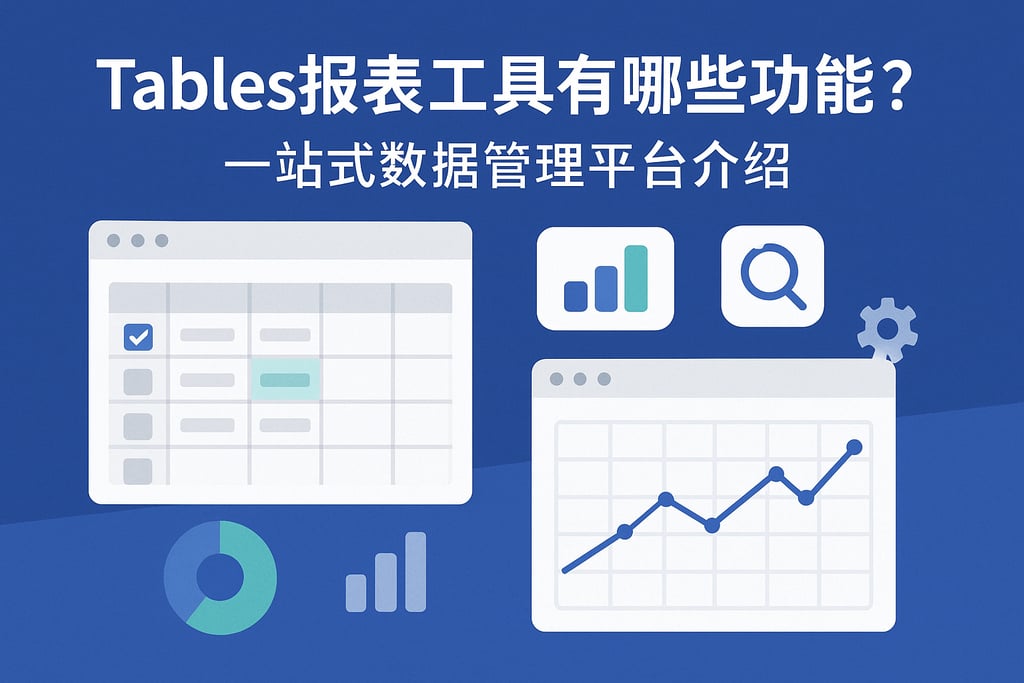 Tables报表工具有哪些功能？一站式数据管理平台介绍