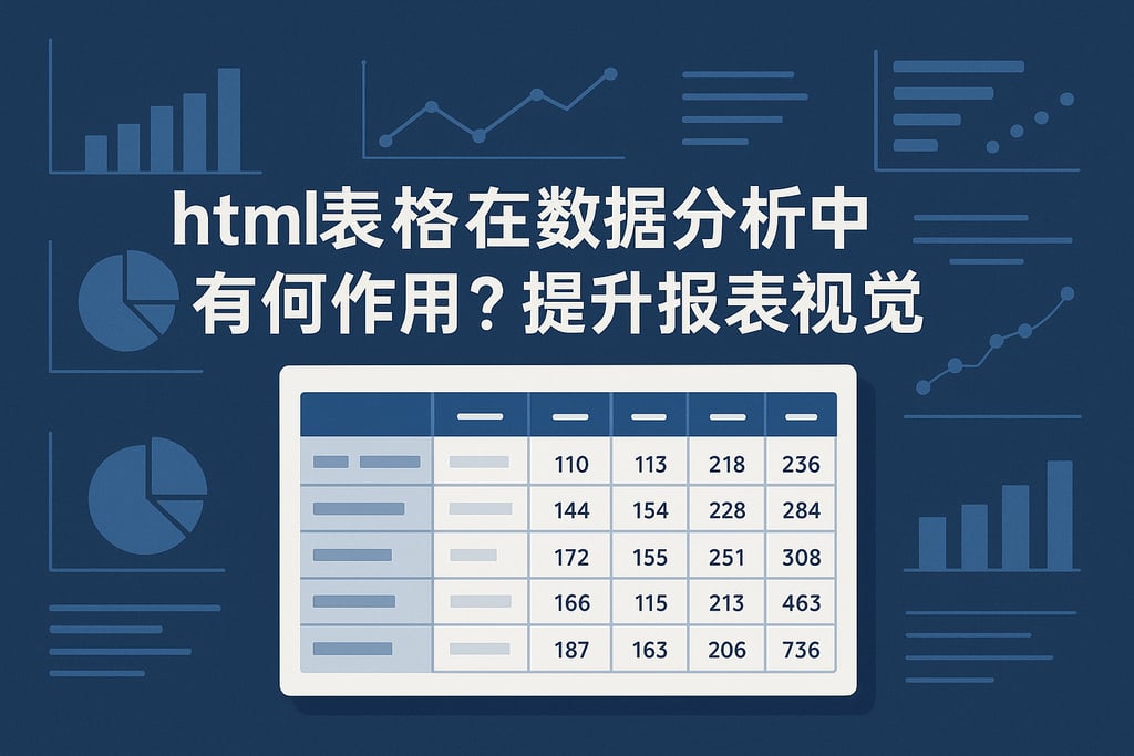 htmltable在数据分析中有何作用？提升报表视觉体验
