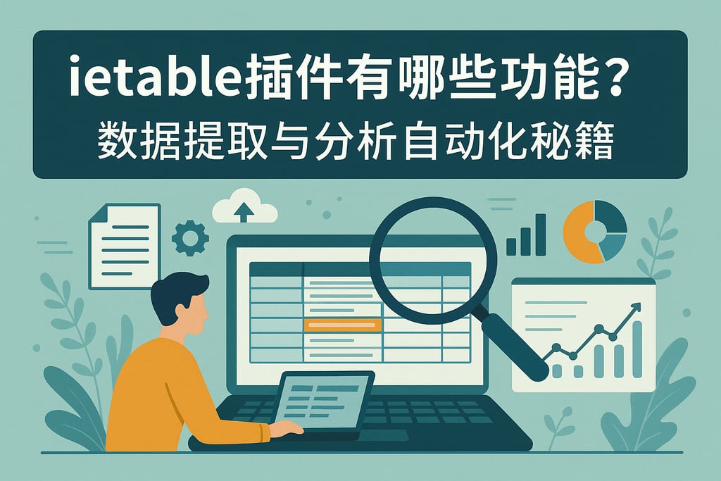 ietable插件有哪些功能？数据提取与分析自动化秘籍