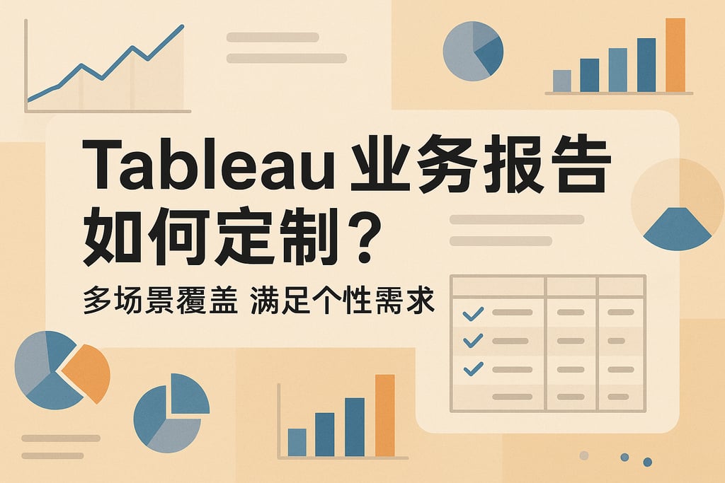 tableau业务报告如何定制？多场景覆盖满足个性需求