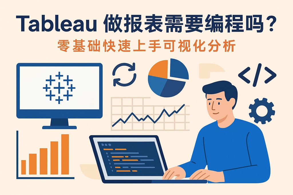 tableau做报表需要编程吗？零基础快速上手可视化分析