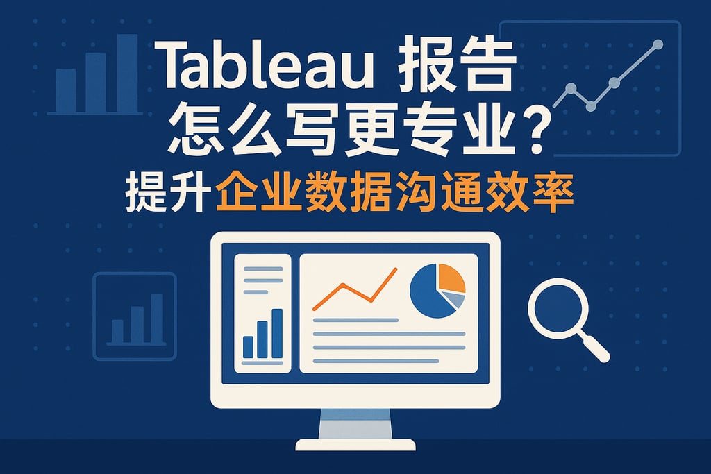 tableau报告怎么写更专业？提升企业数据沟通效率