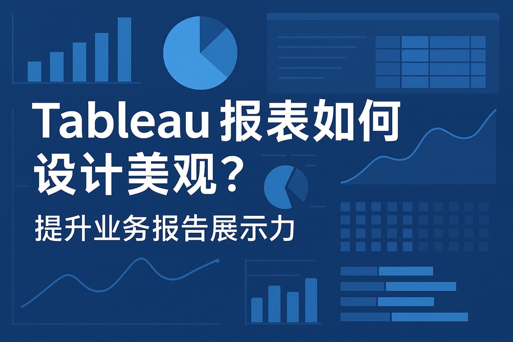 tableau报表如何设计美观？提升业务报告展示力