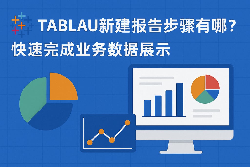tableau新建报告步骤有哪些？快速完成业务数据展示