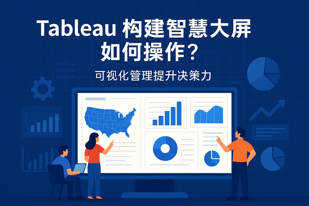 tableau构建智慧大屏如何操作？可视化管理提升决策力