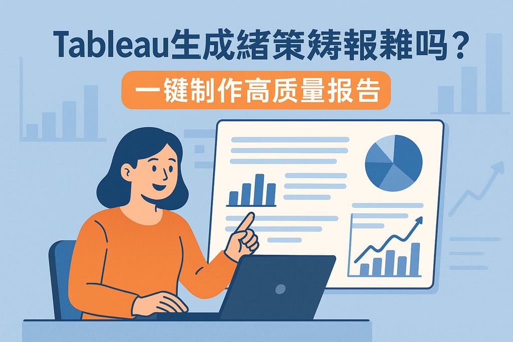 tableau生成数据简报难吗？一键制作高质量报告