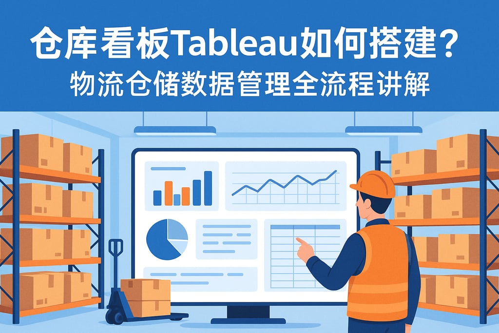 仓库看板Tableau如何搭建？物流仓储数据管理全流程讲解