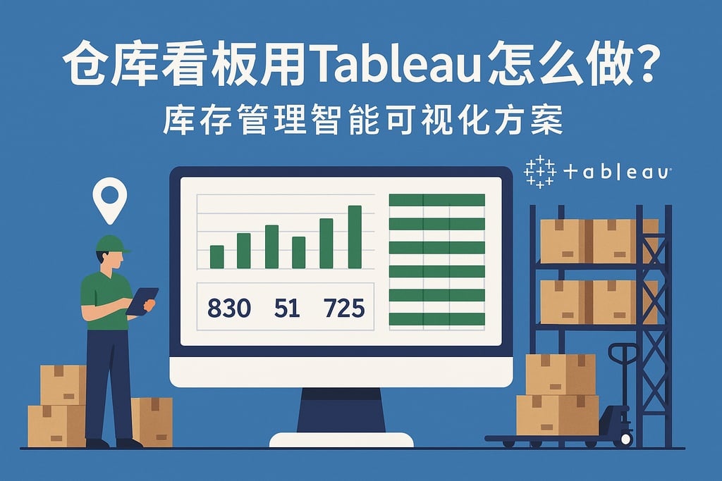 仓库看板用Tableau怎么做？库存管理智能可视化方案