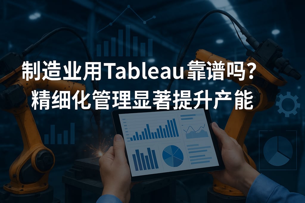 制造业用Tableau靠谱吗？精细化管理显著提升产能。