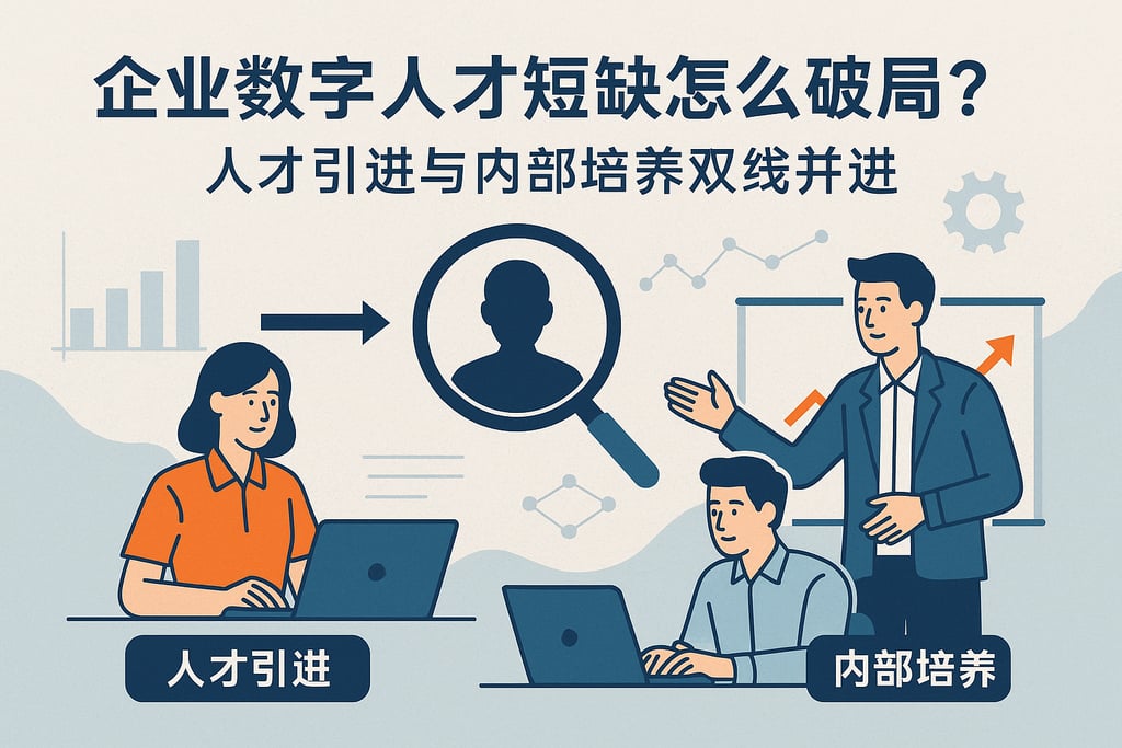 企业数字人才短缺怎么破局？人才引进与内部培养双线并进