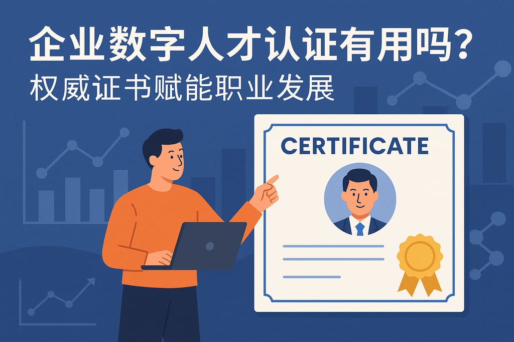 企业数字人才认证有用吗？权威证书赋能职业发展