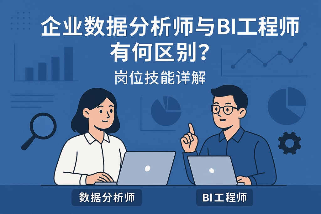 企业数据分析师与BI工程师有何区别？岗位技能详解