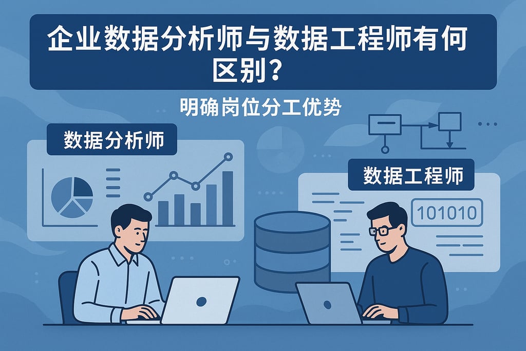 企业数据分析师与数据工程师有何区别？明确岗位分工优势