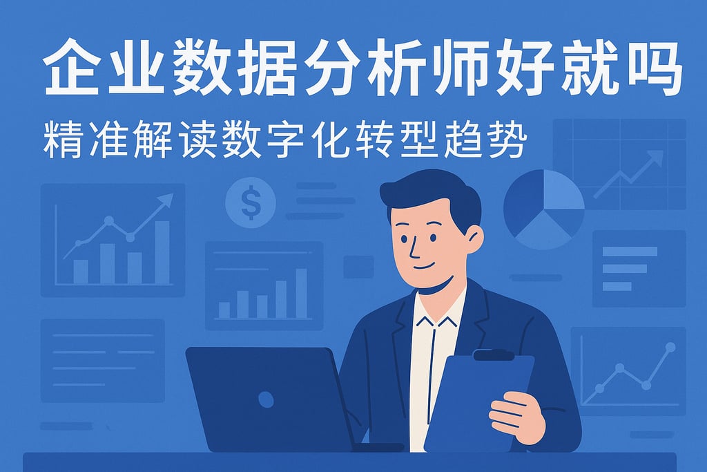 企业数据分析师好就业吗？精准解读数字化转型趋势