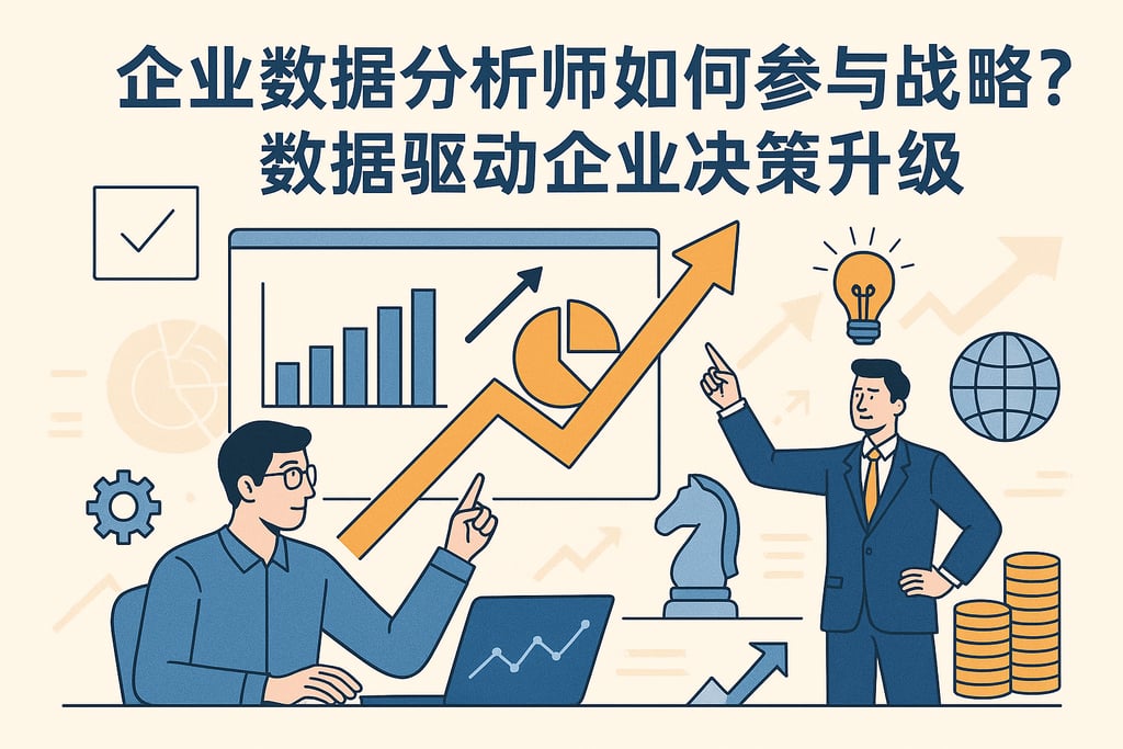 企业数据分析师如何参与战略？数据驱动企业决策升级