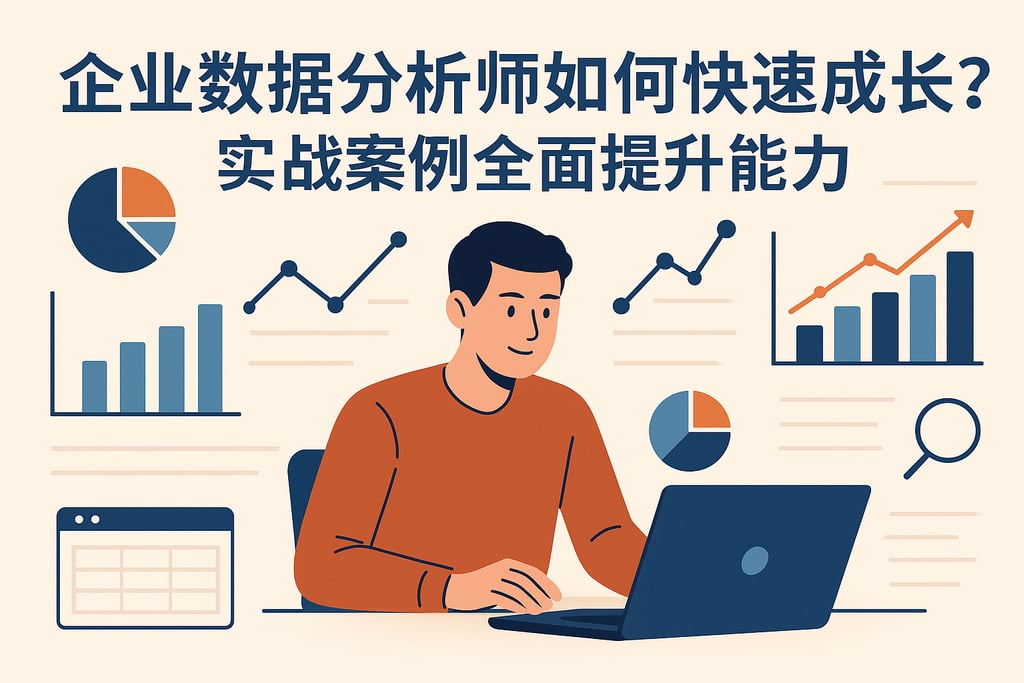 企业数据分析师如何快速成长？实战案例全面提升能力