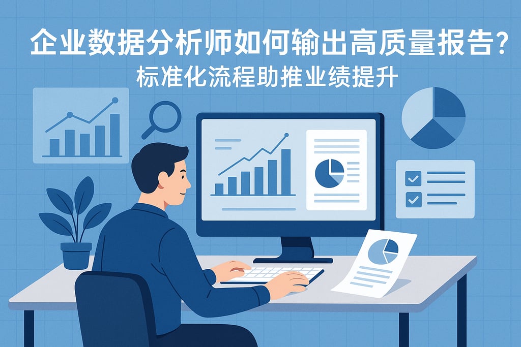 企业数据分析师如何输出高质量报告？标准化流程助推业绩提升