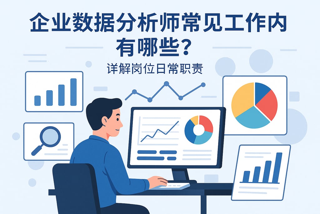 企业数据分析师常见工作内容有哪些？详解岗位日常职责