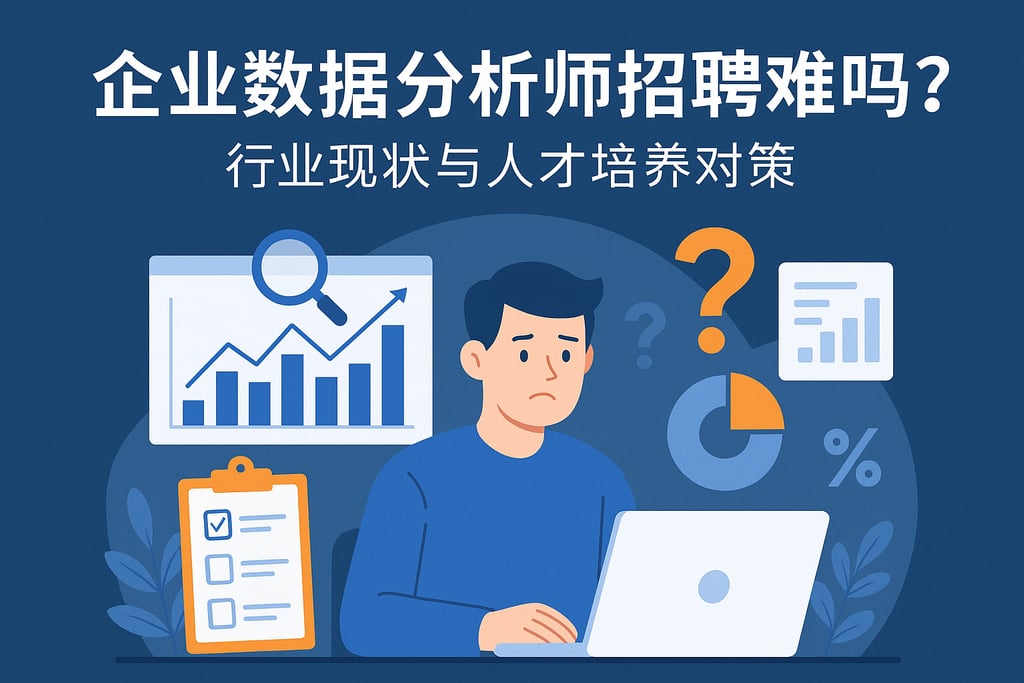 企业数据分析师招聘难吗？行业现状与人才培养对策