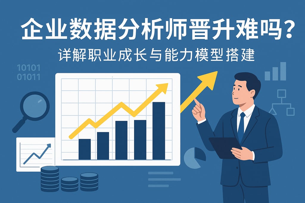 企业数据分析师晋升难吗？详解职业成长与能力模型搭建