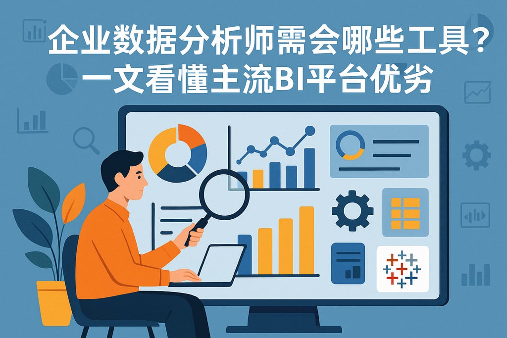企业数据分析师需会哪些工具？一文看懂主流BI平台优劣